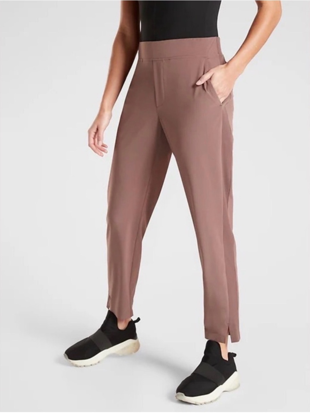 Athleta Brooklyn Ankle Pants in Dusty Rose/Mauve